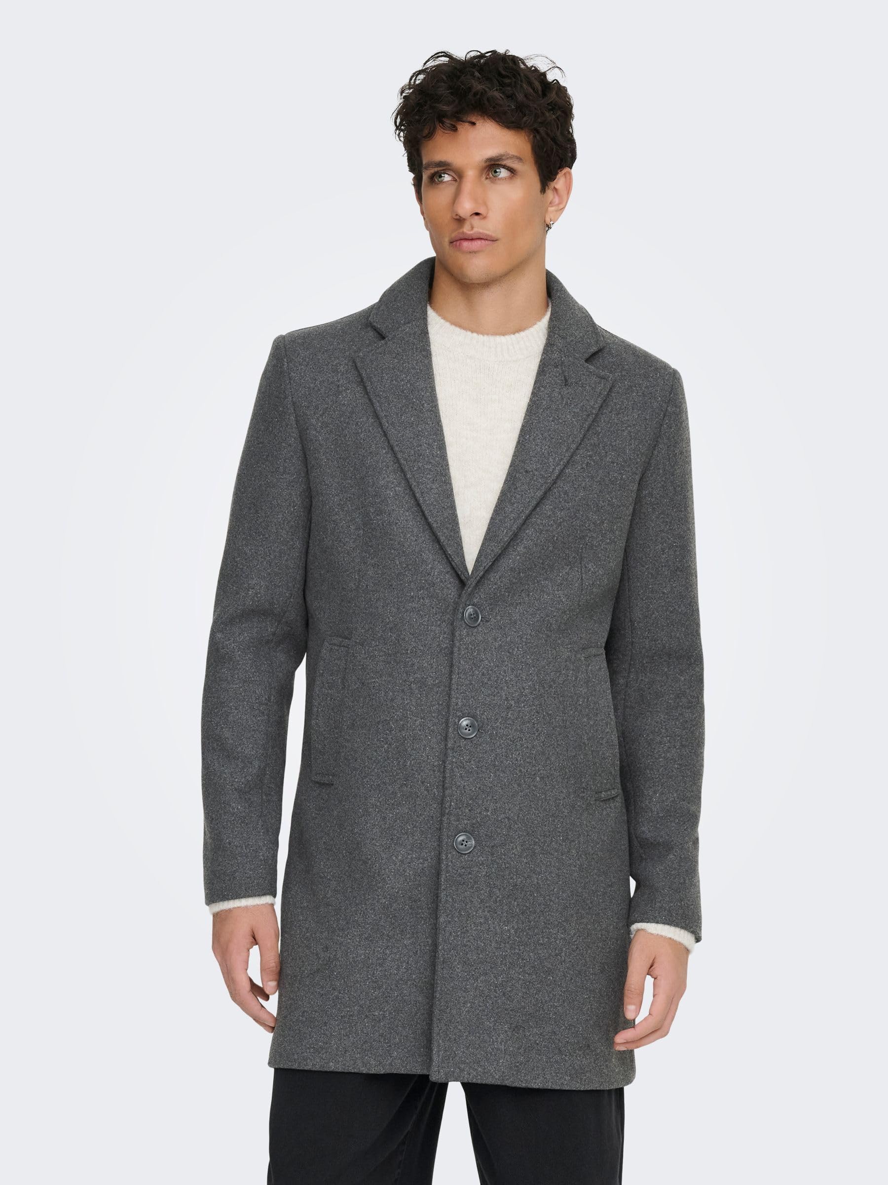Only & Sons Herren Onsmatthew Wool Coat Otw Noos Onsmatthew Wool Coat Otw Noos (1er Pack)