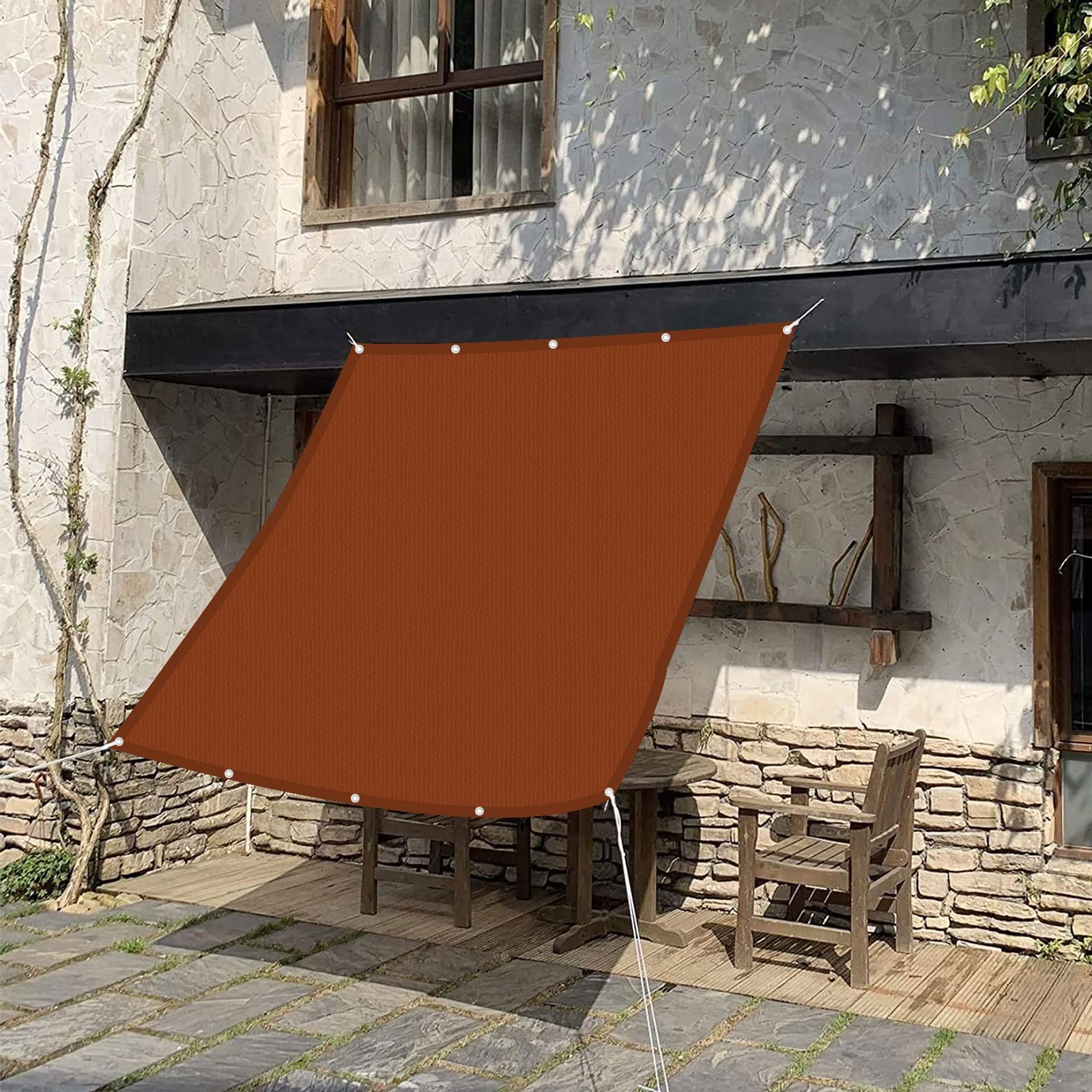 Voile d'ombrage imperméable rectangulaire 2.5x4.5 m filet de protection balcon