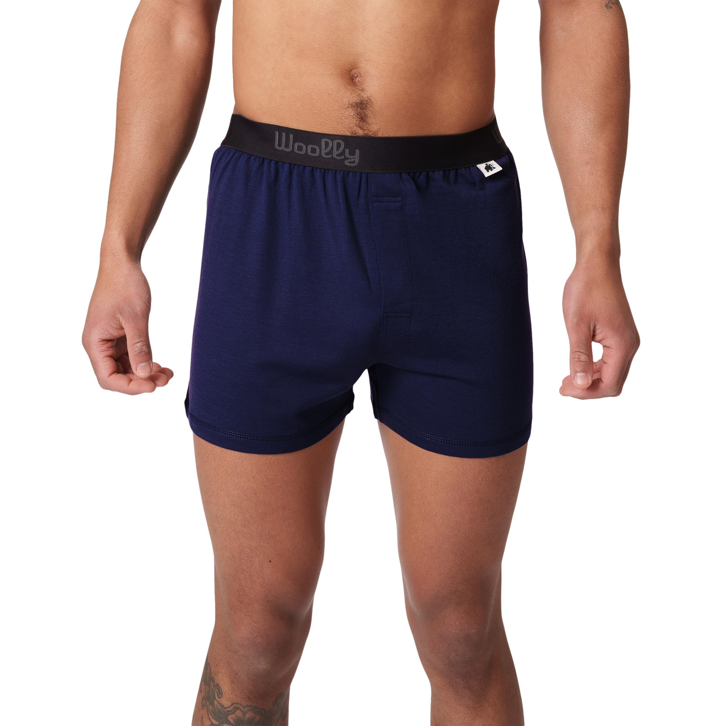 Woolly Men's 100% Merino Wool Active Boxers for Everyday, RWS Certified