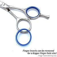 Vista 5 de JW - Juego de tijeras profesionales para cortar el cabello y tijeras de adelgazamiento con peine - Serie Razor Edge