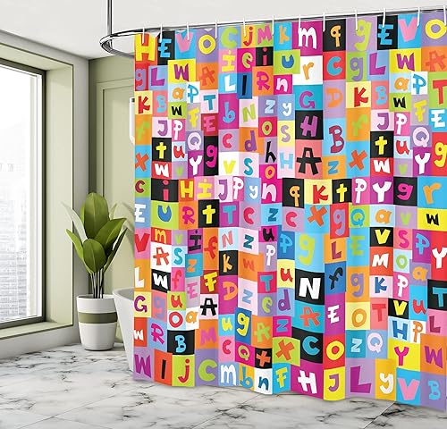 Vista 98 de Ambesonne, cortina de ducha cuatro estaciones