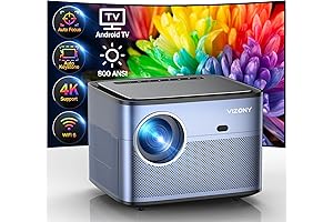 VIZONY 4K Android TV Projector: Immersive Home Entertainment with Boundless Possibilities