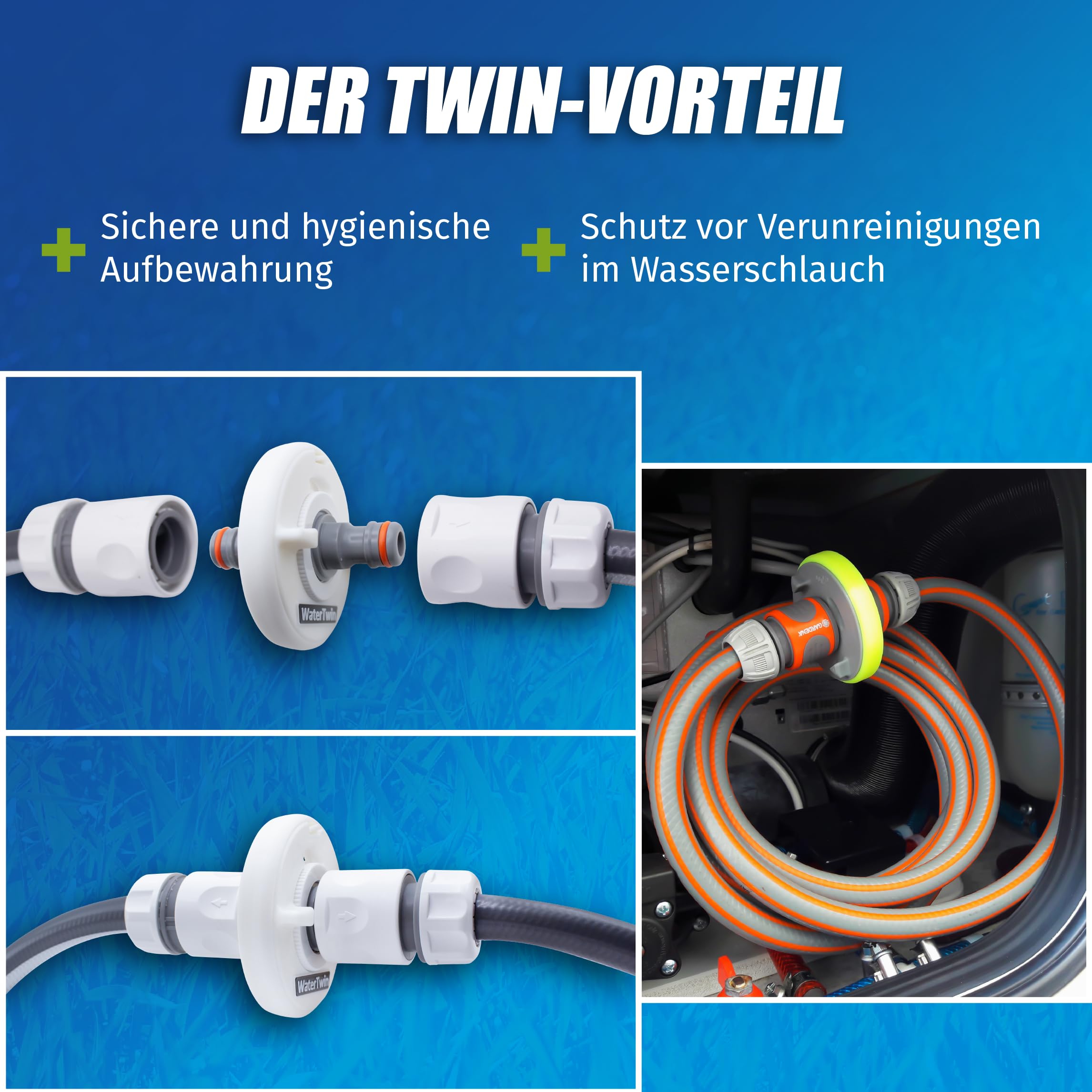 Adattatore Di Sfiato Per Camper Hourleey 1/4" Con Valvola A Sfera - Per Tubo Giardino 3/4", Antigelo, Ottone, 2 Pezzi - 4