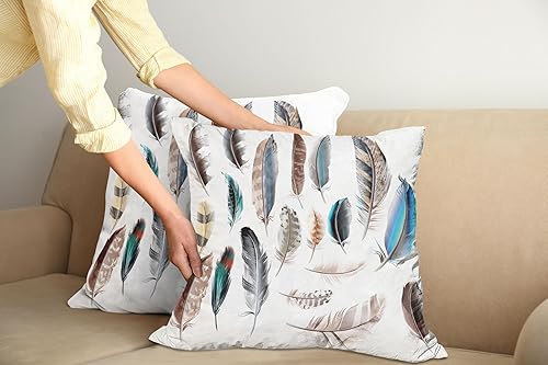 Miniatura 8 de Ambesonne Funda de cojín de fútbol, salpicaduras de colores en todas las pelotas de fútbol puntuación del campeonato de la Copa del Mundo Atlético,