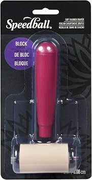 Speedball Deluxe Soft Rubber Brayer, 2-Inch