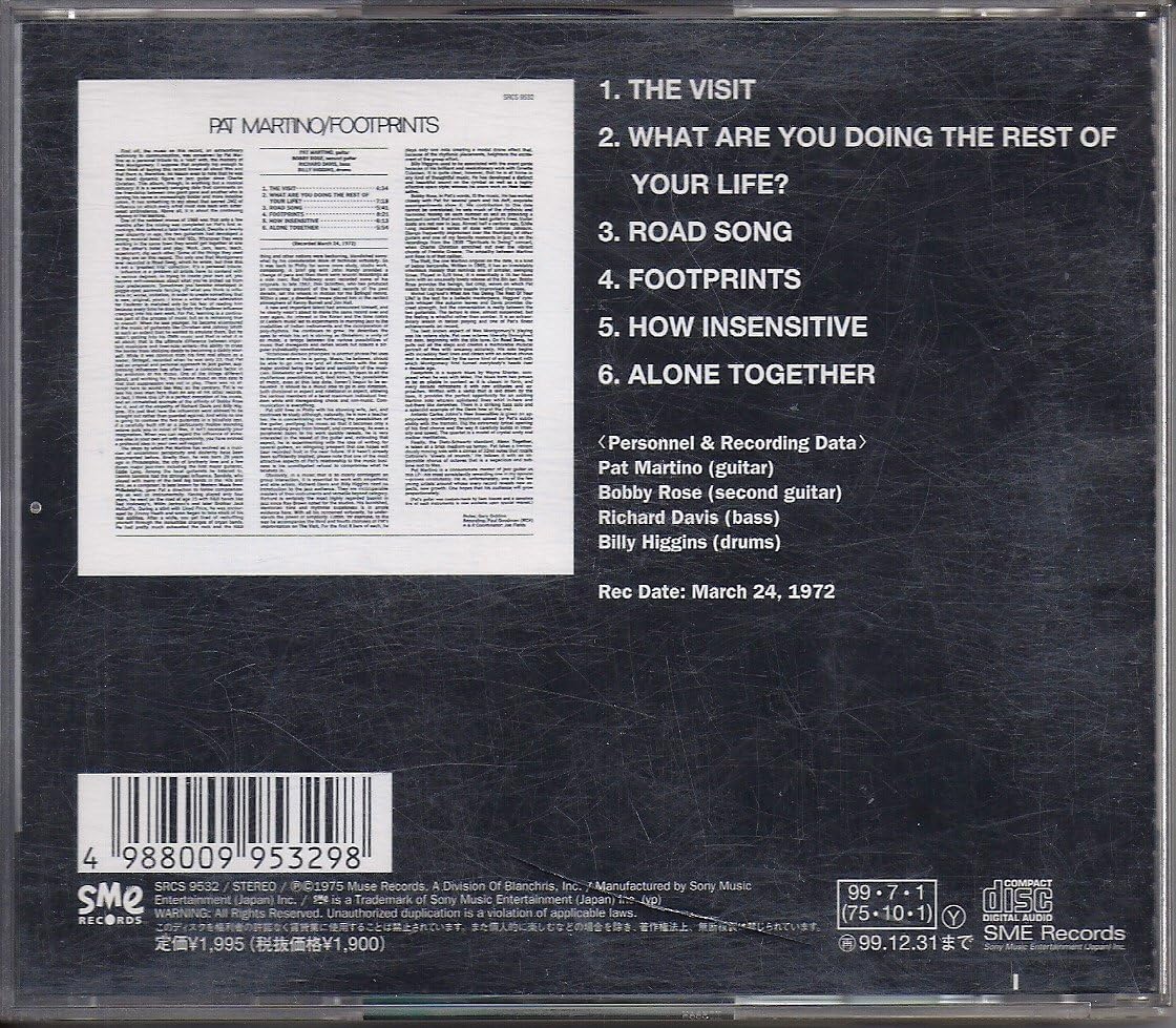 PAT MARTINO - Footprints - CD