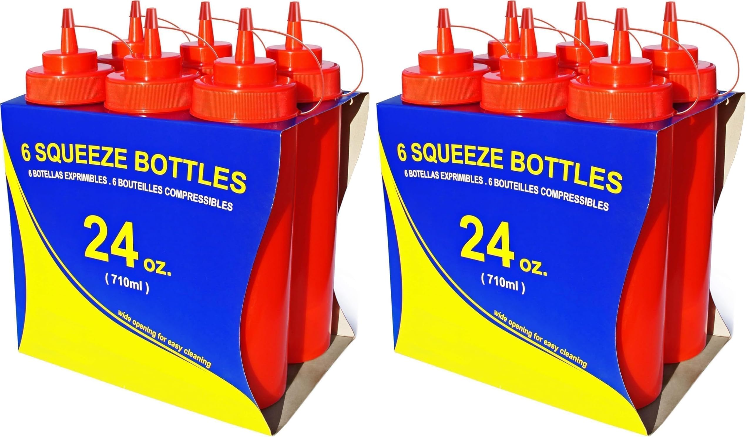 New Star Foodservice Plastic Squeeze Bottles, Clear, 16oz, 6 pk — Amazon image 10