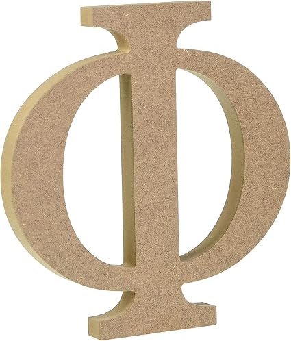 Amazon Joepaul S Crafts 6 木製ギリシャ文字 友愛 女子学生社交クラブのmdf木製の手紙 6インチ ファイ 民芸品 おもちゃ