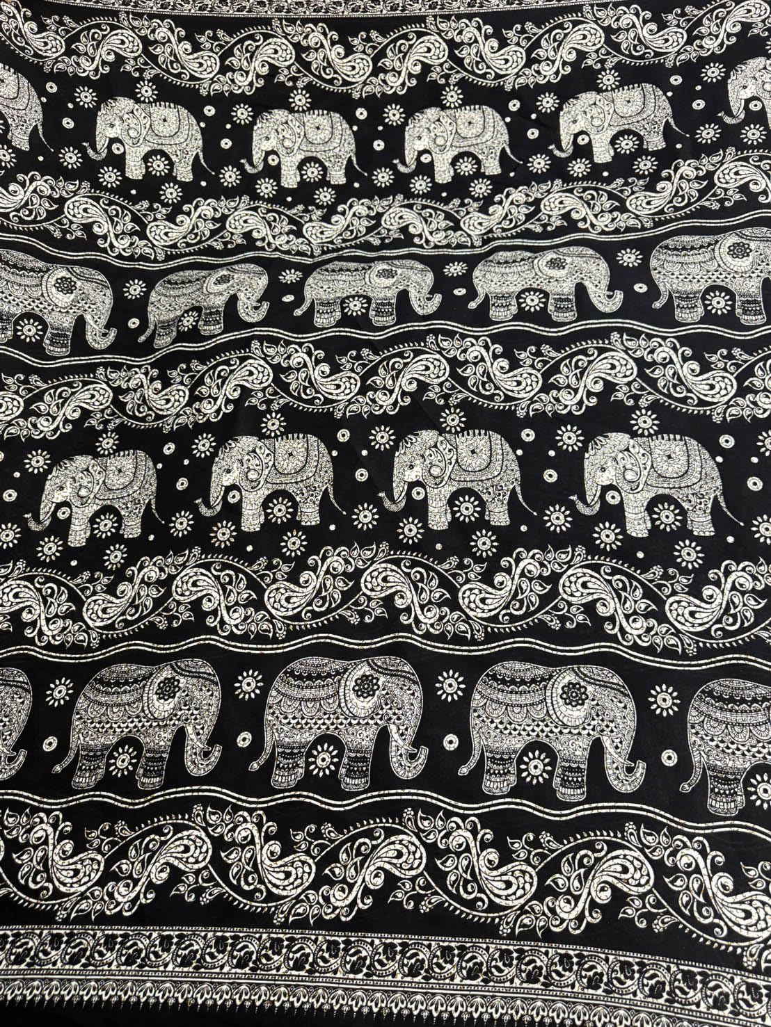 Amazon.com: AMORNPHAN 44” Tribal Elephants Animal Printed Rayon