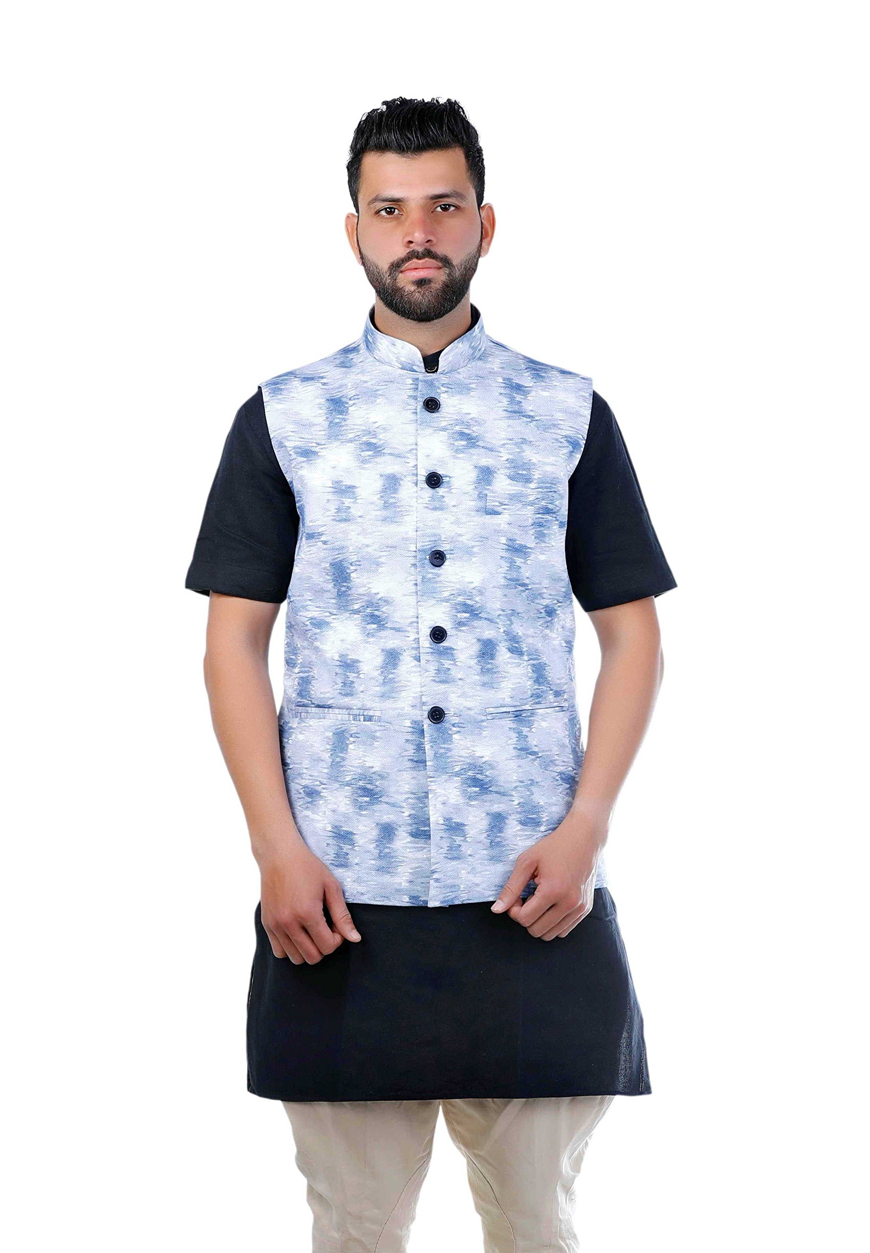 Printed Nehru Jacket-image-46