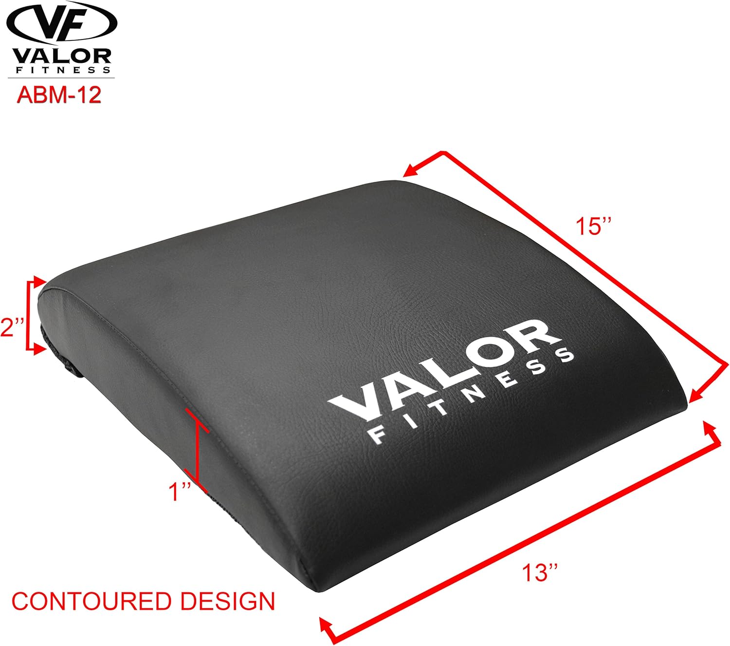 Valor Fitness Ab Mat – Durable Ergonomic Mat for Core Workouts, Sit-Ups, and Full-Range Ab Training Support for Home Gym Workouts