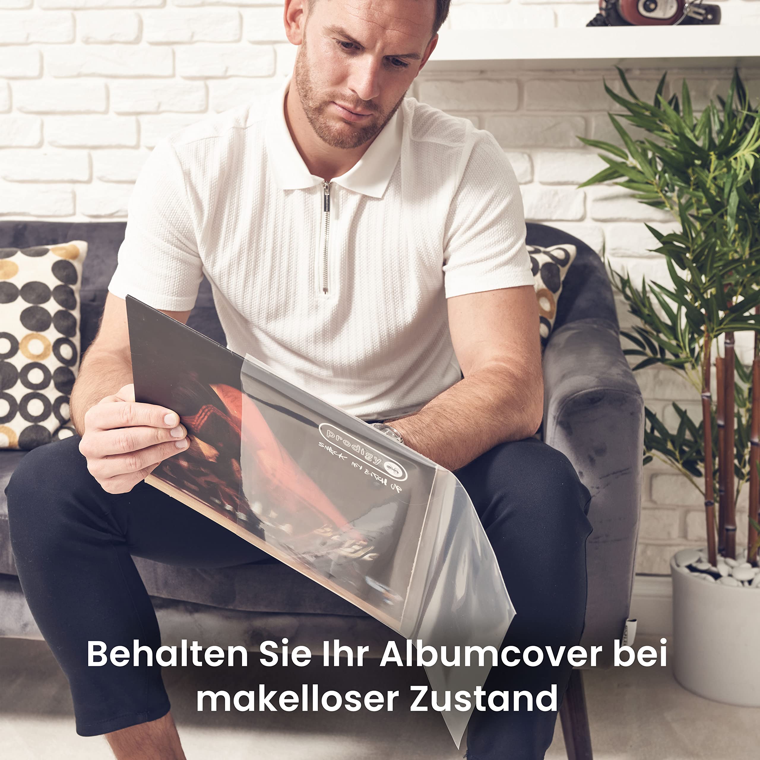 Packung mit 100x12" äußeren Vinylhüllen 33 U/min – kristallklare, faltenfreie und langlebige Schallplattenhüllen stoppt das Verblassen – passend für die meisten Gatefolds und Doppel-LPs