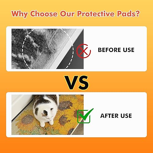 Miniatura 3 de Protector de alfombra resistente para puerta, plástico resistente que evita que gatos y perros rayen tu alfombra y alfombras en las puertas,
