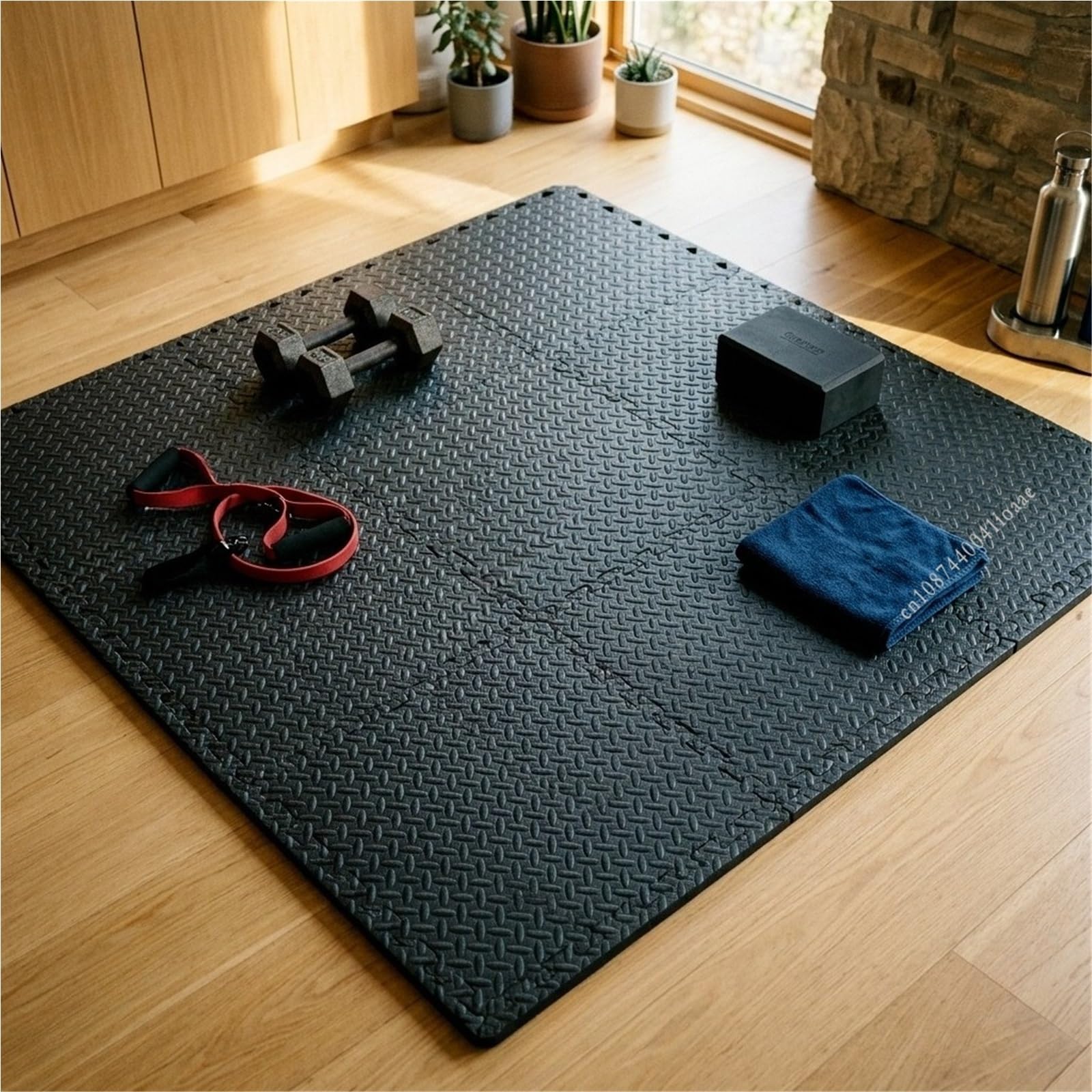 Tappeto Da Fitness A Puzzle Tappetini EVA 8/12/16 pezzi 30x30x1 cm Piastrelle ad incastro antiscivolo for la protezione delle attrezzature da palestra