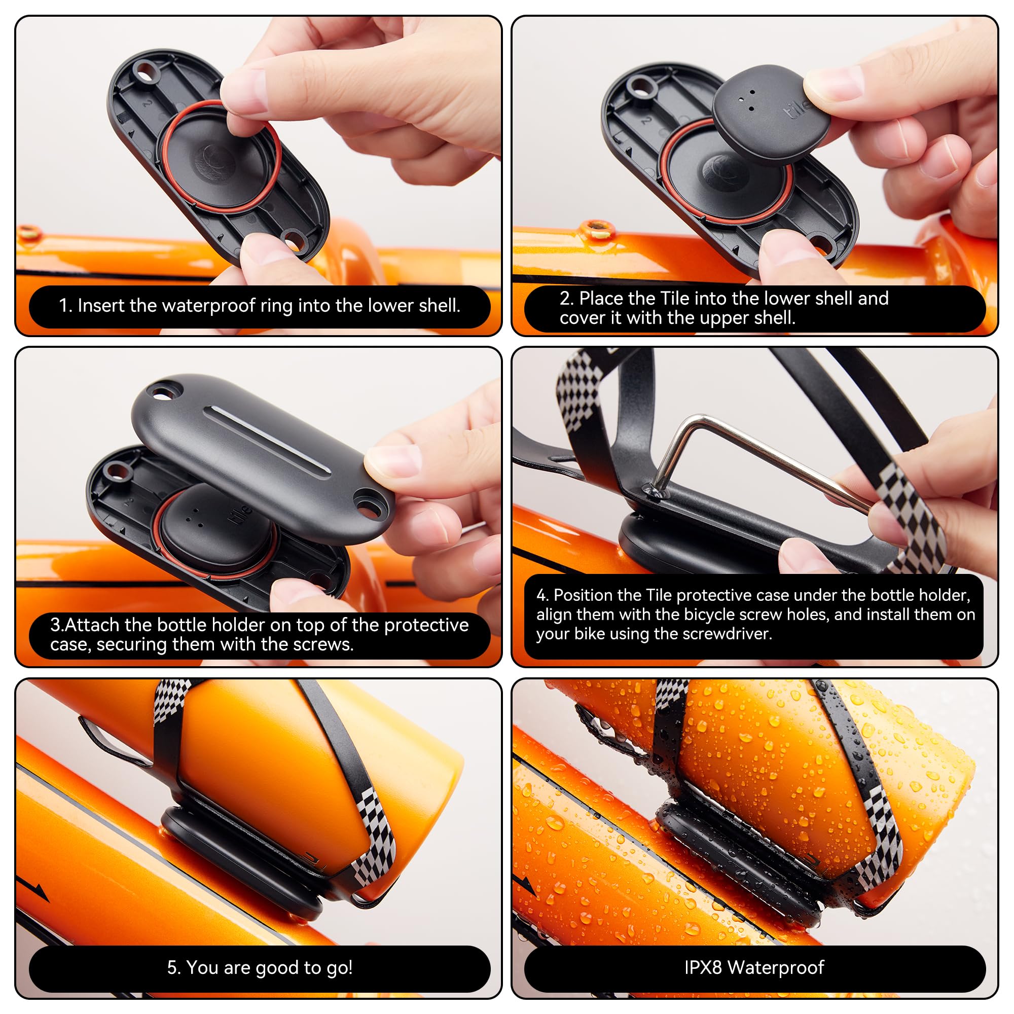 Amazon.com: CITYWAY for Tile by Life360 Sticker (2024) Bike Mount