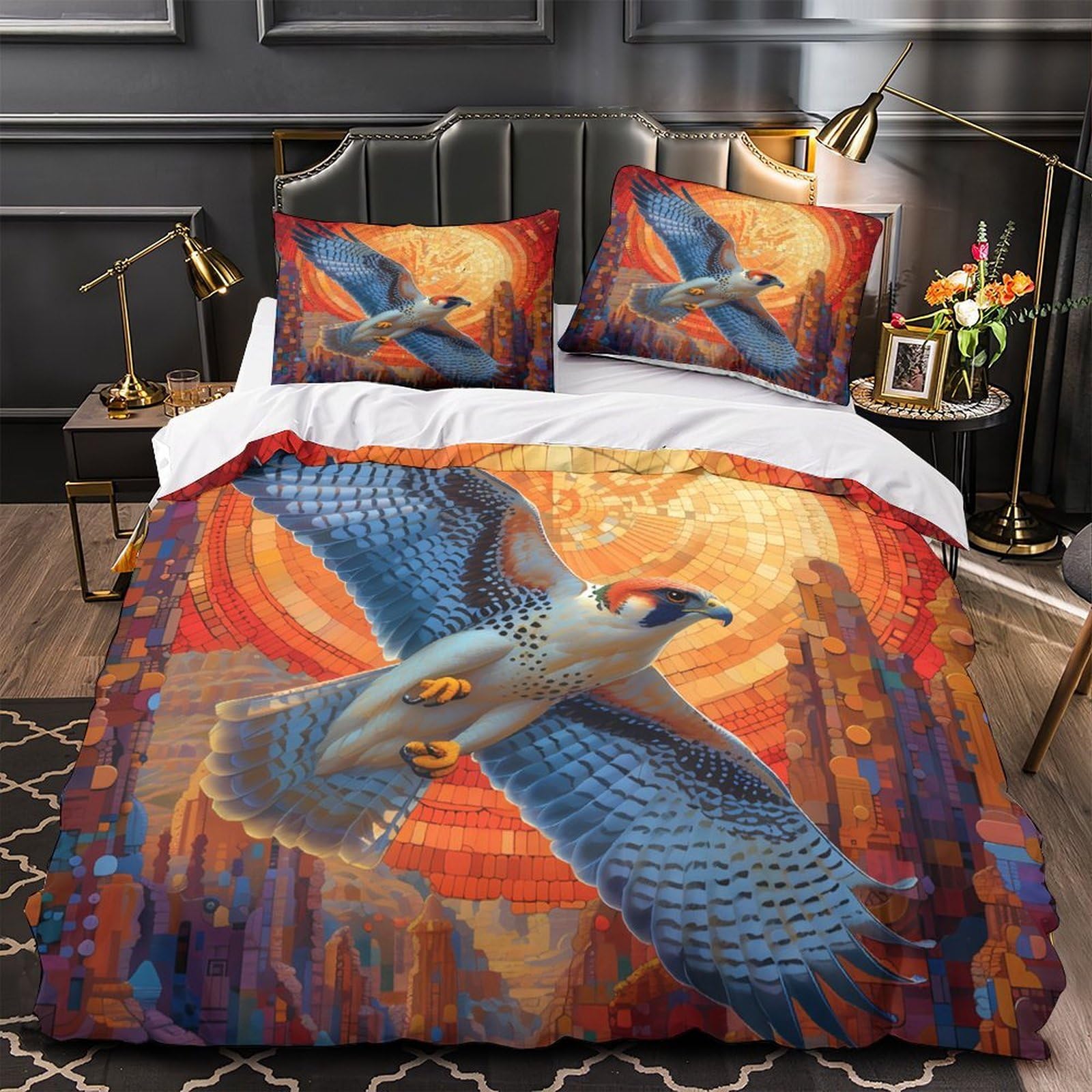 Housse de couette fée 200x200 microfibre hypoallergénique et douce