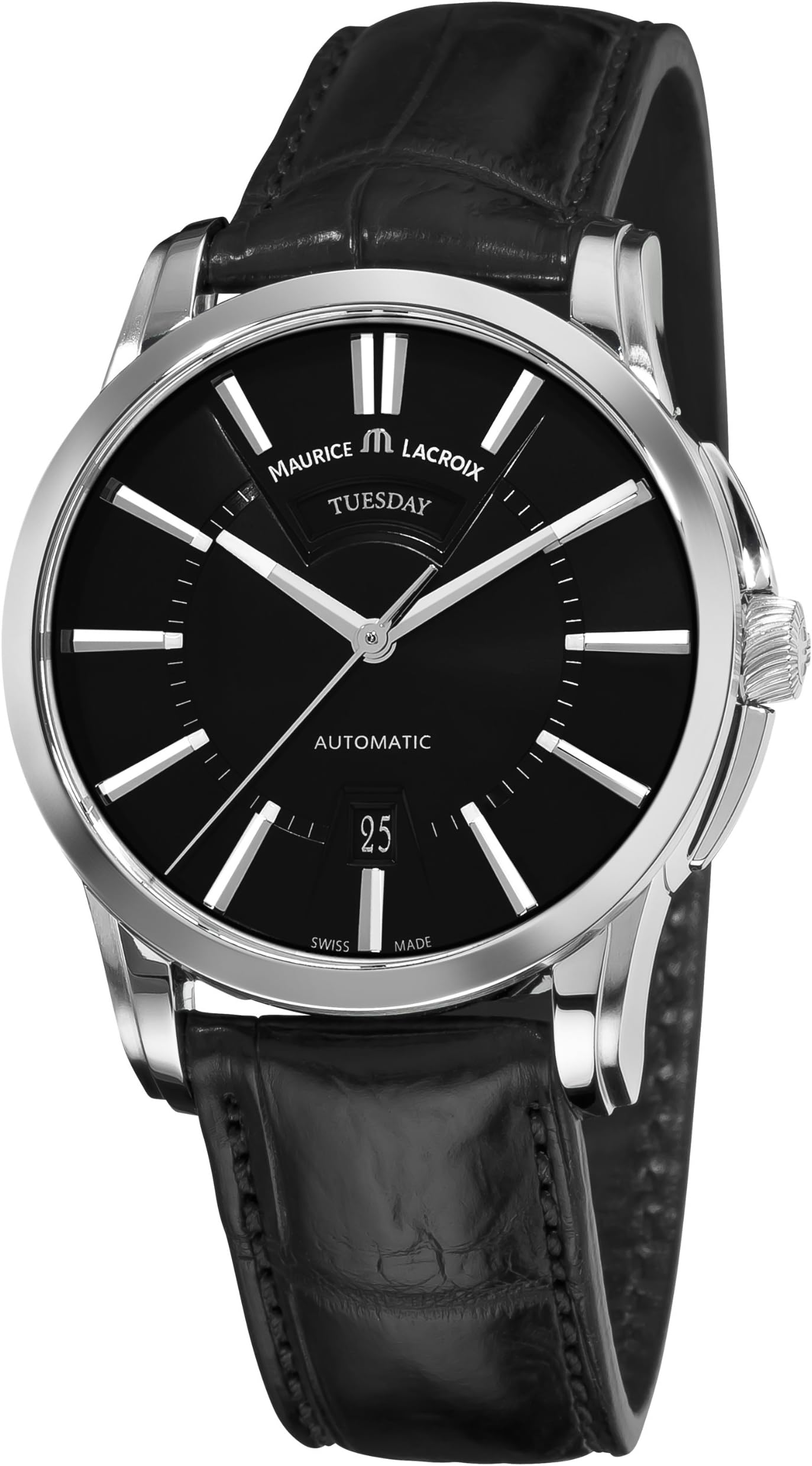 Maurice Lacroix Men's PT6158-SS00133E Pontos Pontos Black Dial Automatic Watch