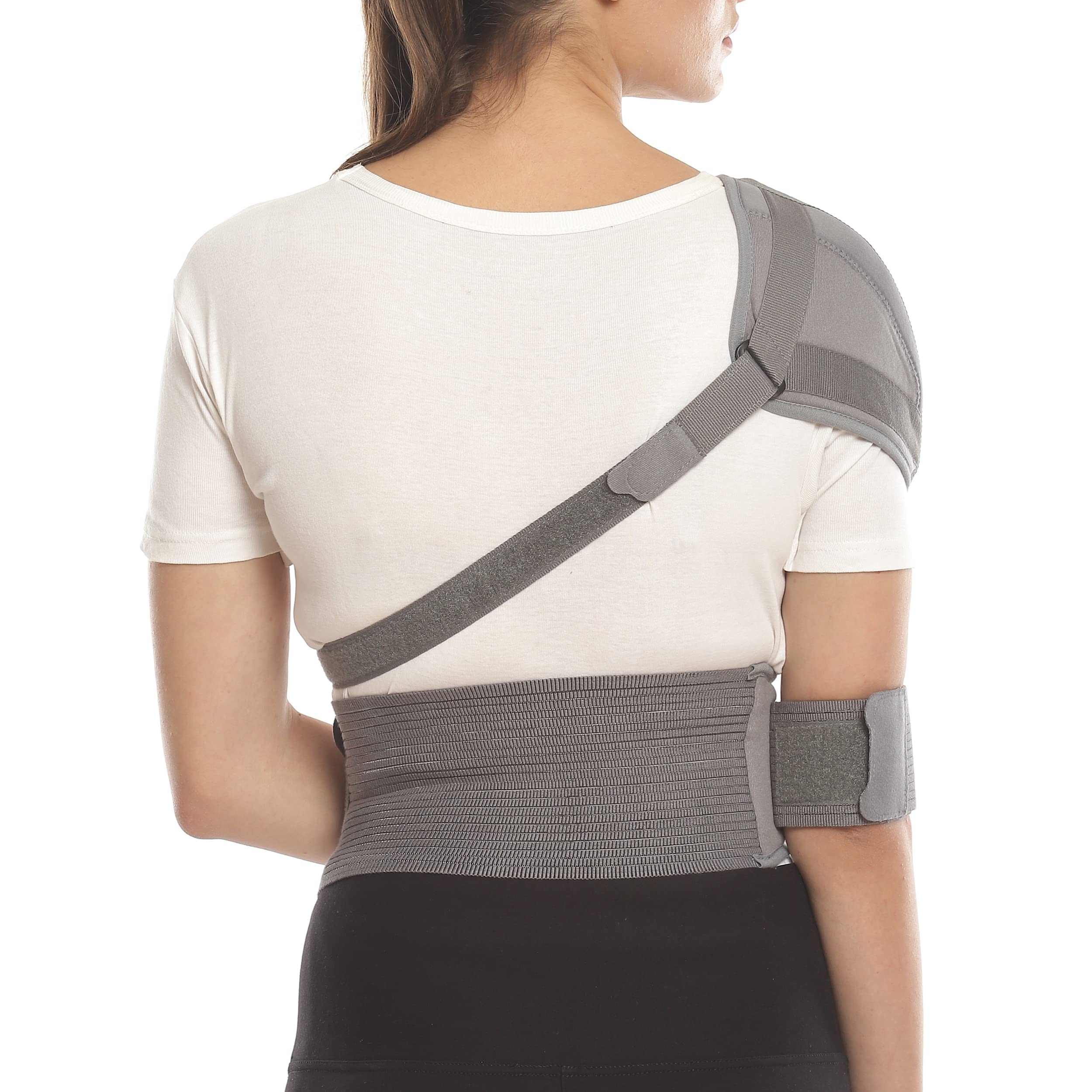Romsons Elastic Shoulder Immobilizer With Support Brace- Arm Sling Used For Injuries By Men and Women - XL 1
