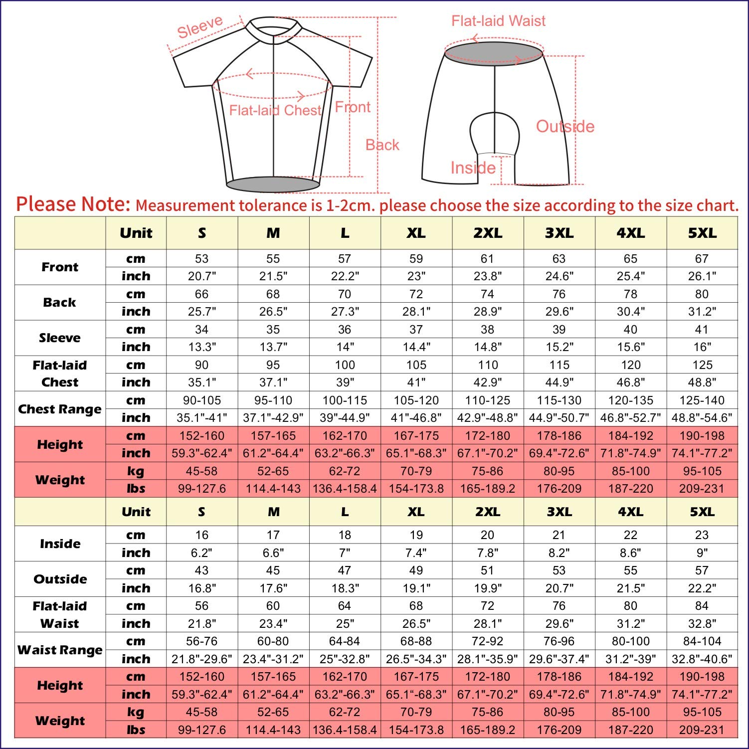 Hombre Conjunto Ropa de Ciclismo para Verano, Maillot Manga Corta de Bicicleta, y Culotte Ciclismo Transpirable, Secado Rápido