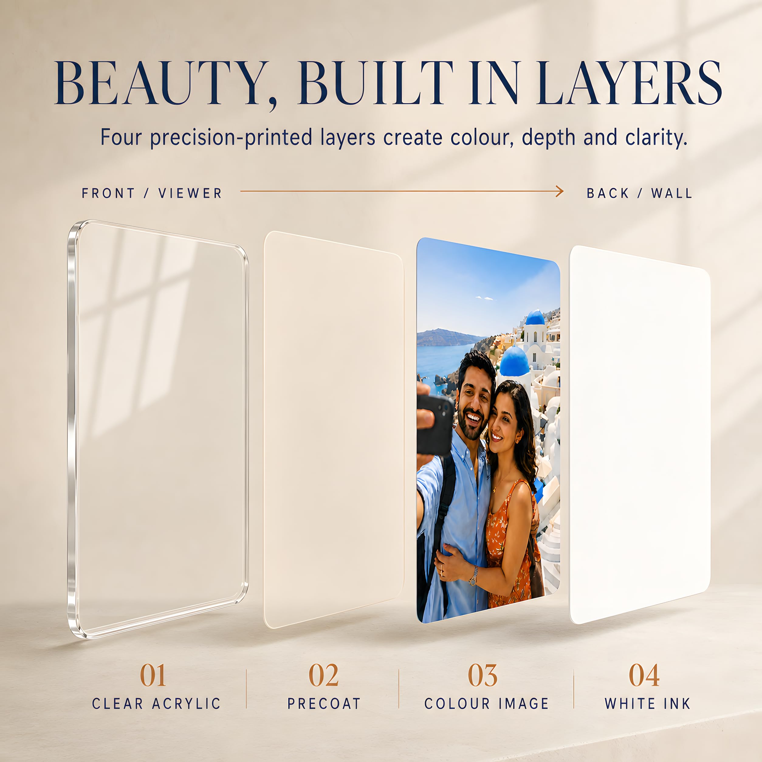 Custom Acrylic Wall Photo Frame - Glossy Finish -4