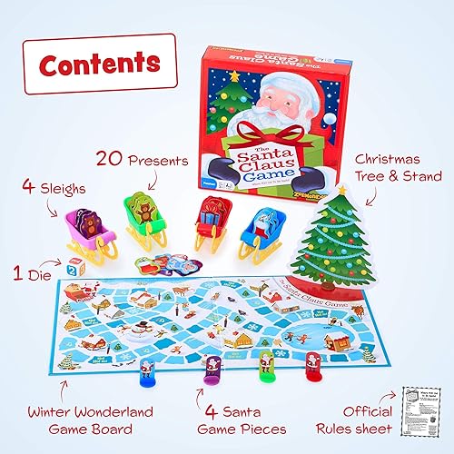 Miniatura 2 de Juego de mesa navideño The Santa Claus Game para niños fácil educativo regalo de navidad perfecto el juego puede no estar en español