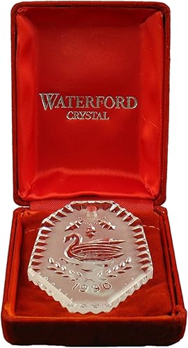 Miniatura 2 de Waterford Adorno de cristal 12 días de Navidad 1990 7 cisnes nadando