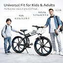 ROAD FASTARS X6 Foldable Mountain Bike – 26-Inch Gear Cycle for Adults | 21-Speed Sports Bicycle with Dual Disc Brakes & Suspension | Foldable, Lightweight Off-Road & City Riding Cycle (Black-6) gallery image