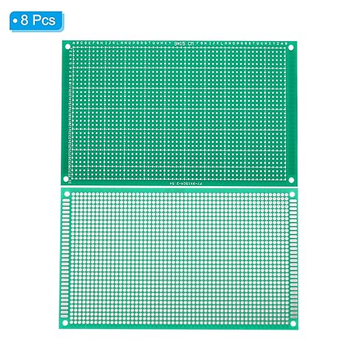 Miniatura 3 de PATIKIL Circuito de placa PCB de 5.9 x 3.5 pulgadas, 8 placas de soldadura de prototipo Perfboard para soldadura de bricolaje y placas de circuito