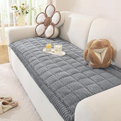 Miniatura 24 de Funda de sofá lavable para perros, funda de sofá modular suave y mullida en forma de L, protector grueso apto para mascotas, tapete para sofás y