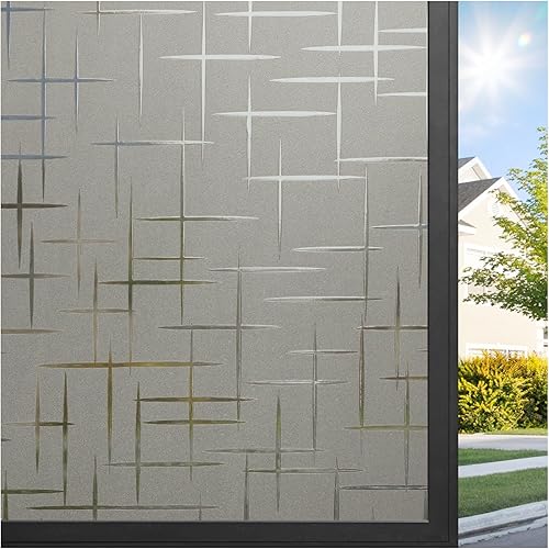 Miniatura 10 de rabbitgoo Película de privacidad para ventana, película de vidrio esmerilado, adherencia estática, bloqueo solar, cubierta de ventana para el hogar,