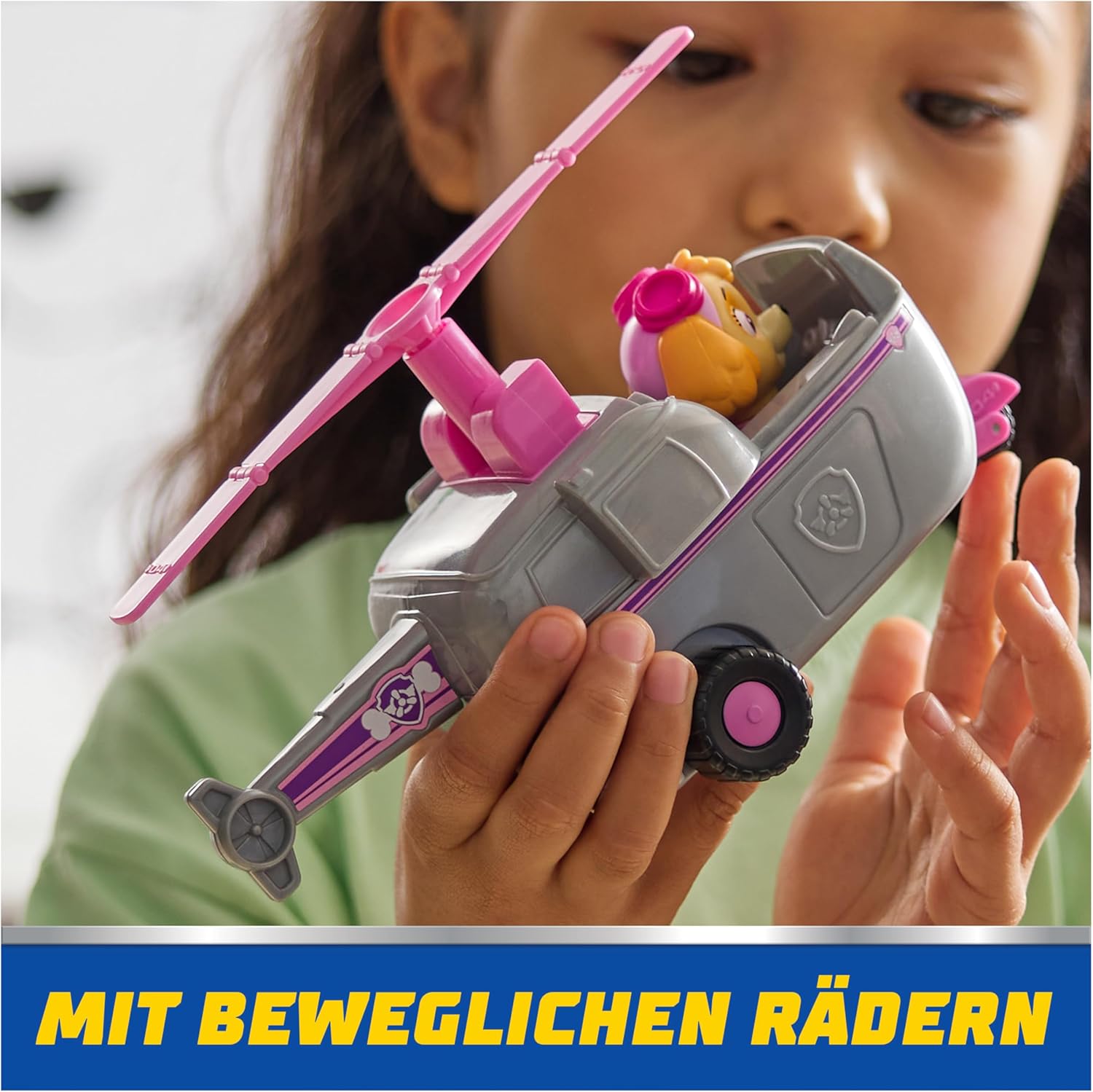 PAW Patrol, Helicopter with Skye Toy Figure (Basic Vehicle, 2025), Toy for Children from 3 Years