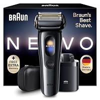 Braun NEVO Rasoio Elettrico Barba, Custodia da Viaggio