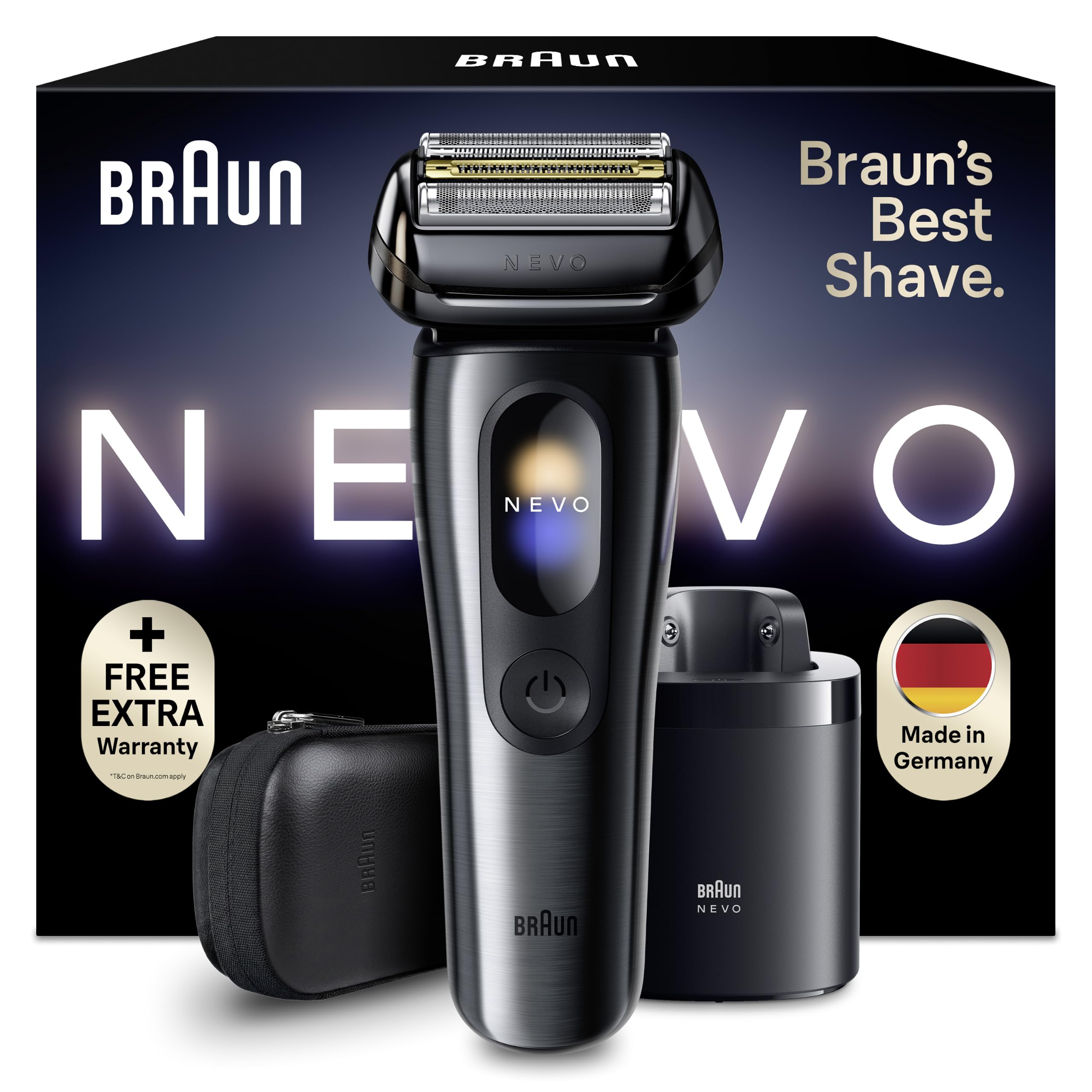 Braun NEVO Rasierer Herren Elektrisch, NEVO15115C, Schwarz