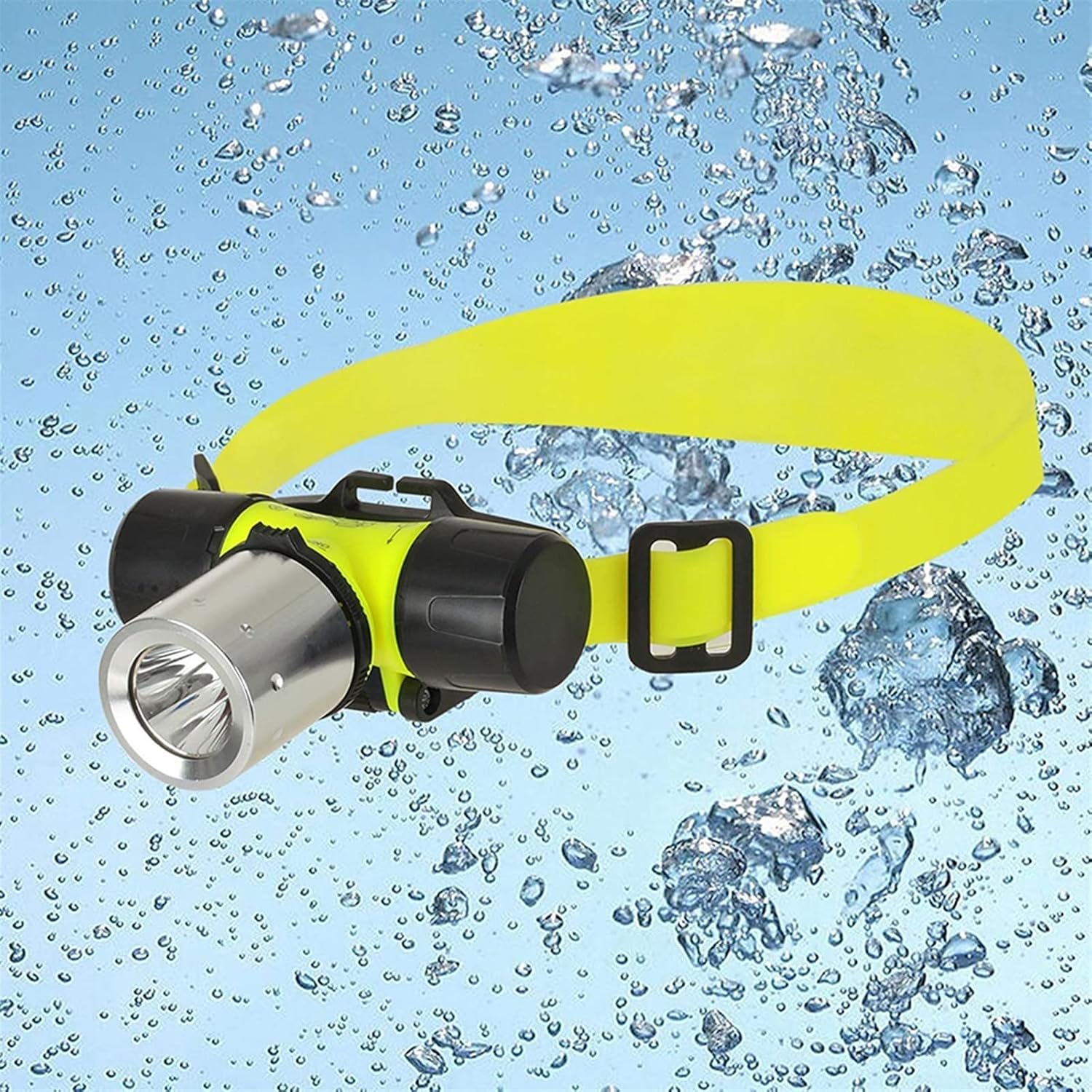 Waterproof 1800LM T6 Diving Swimming led Headlamp 3 Modes Underwater Headlight Fishing lamp Flashlight Torch Use 18650 Battery(Without Battery)