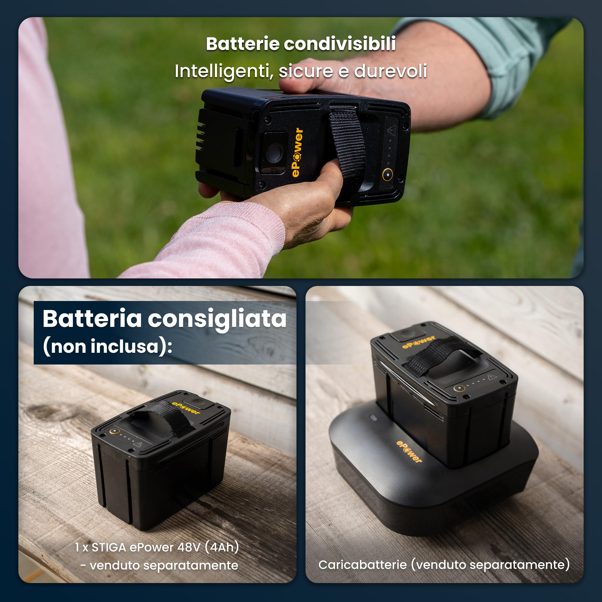 STIGA CS 700e Motosega A Batteria, 48V, Barra 35 cm – Selettore Velocità 16/20 m/s, Freno Inerziale – Potatura E Taglio Di Rami E Tronchi