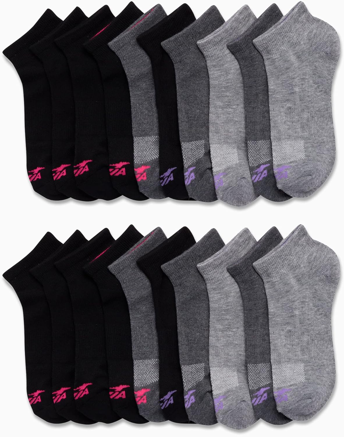 Avia Women's Quarter Socks - 20 Pack Comfort Cushioned Ankle Socks - Breathable Athletic Socks for Women (Sizes: 4-9, 9-12)