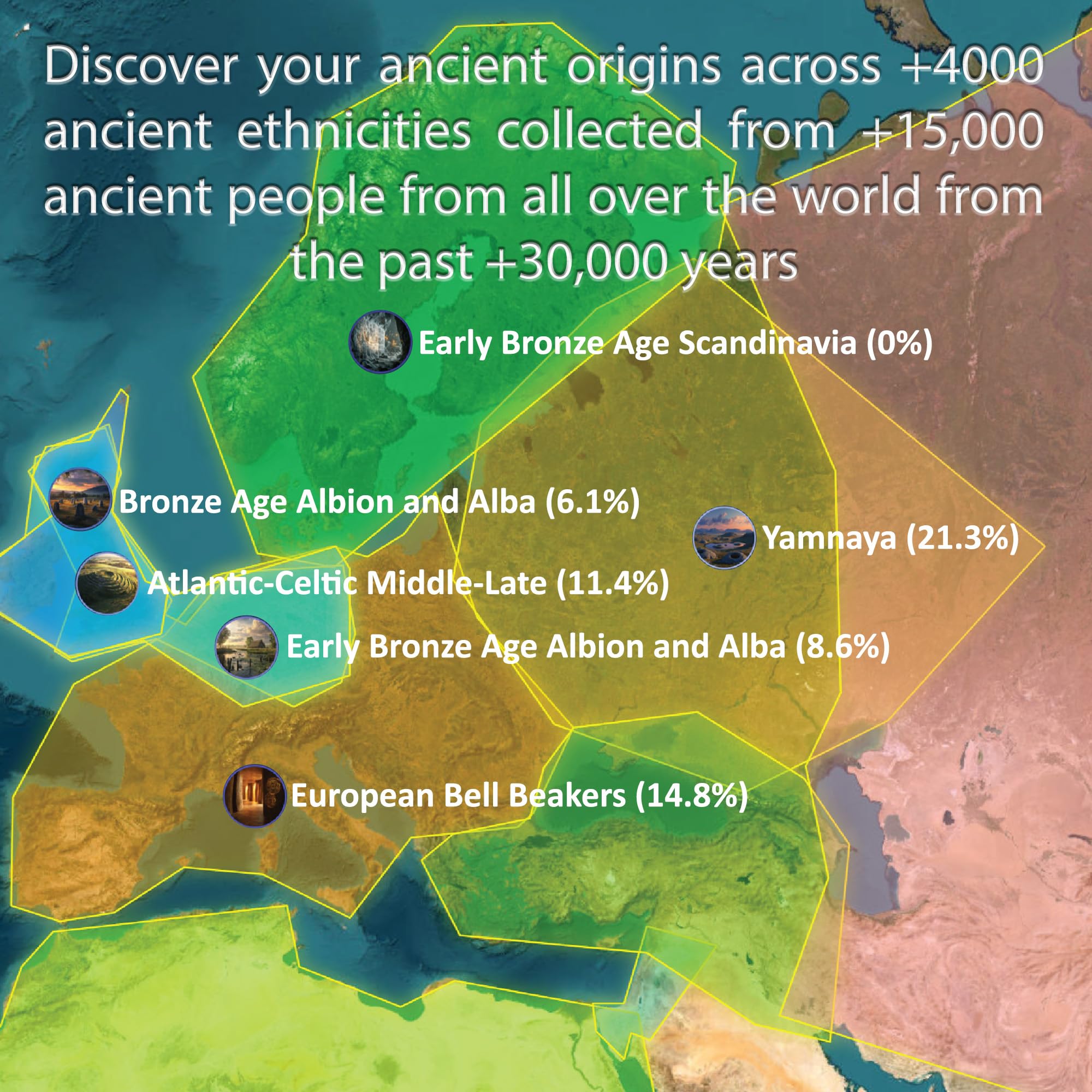 Upload Your Raw Autosomal DNA File & Discover Your Heritage with The Ptolemaic Egyptians Ancestry Test by Ancient DNA Hub | Trace Tribal Roots, Historical Lineage & Ancient Migration | Digital - Image 3
