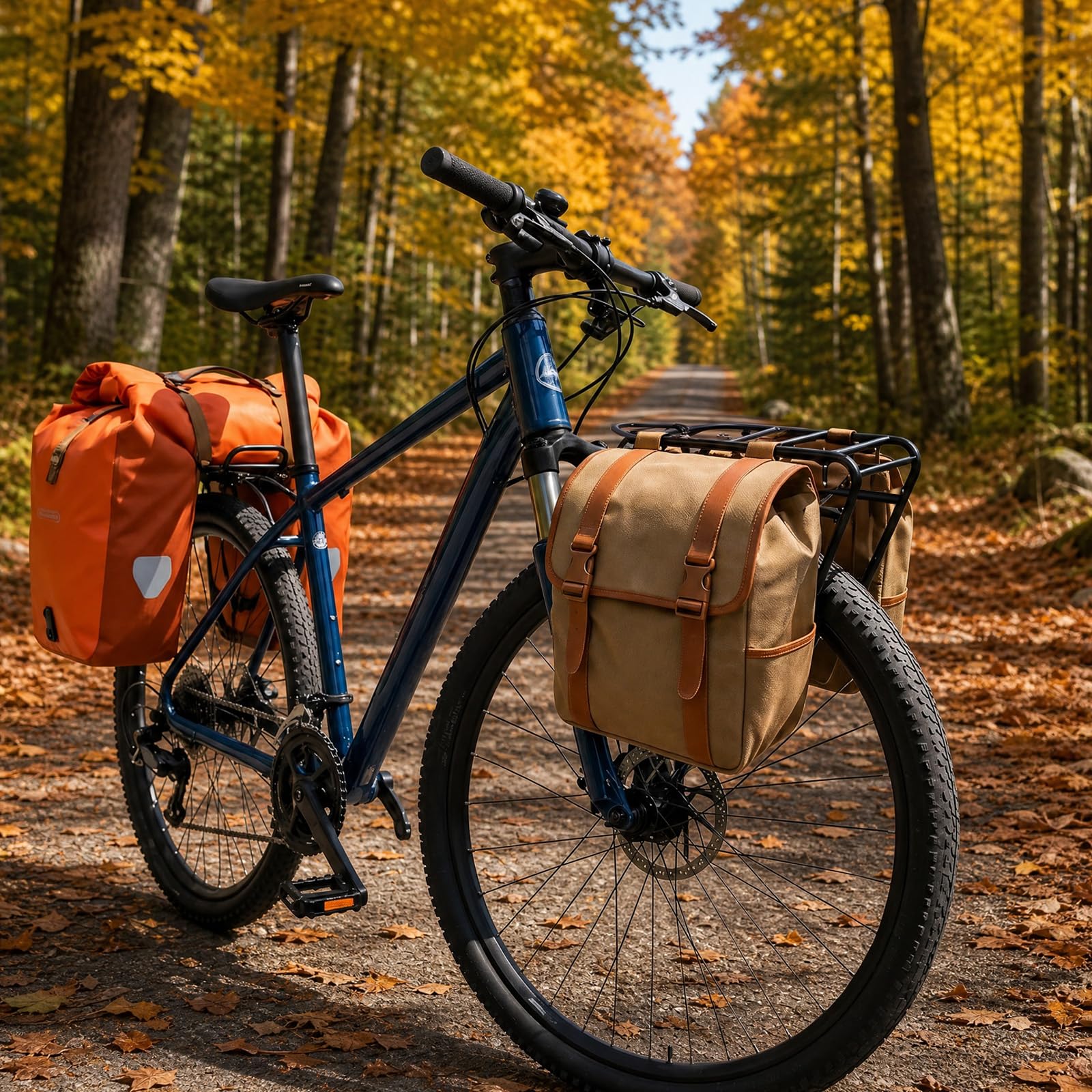 Porte-bagages universel pour roue avant et avant | Amortissement efficace des chocs pour les trajets sur route sauvage, montage facile avec outils
