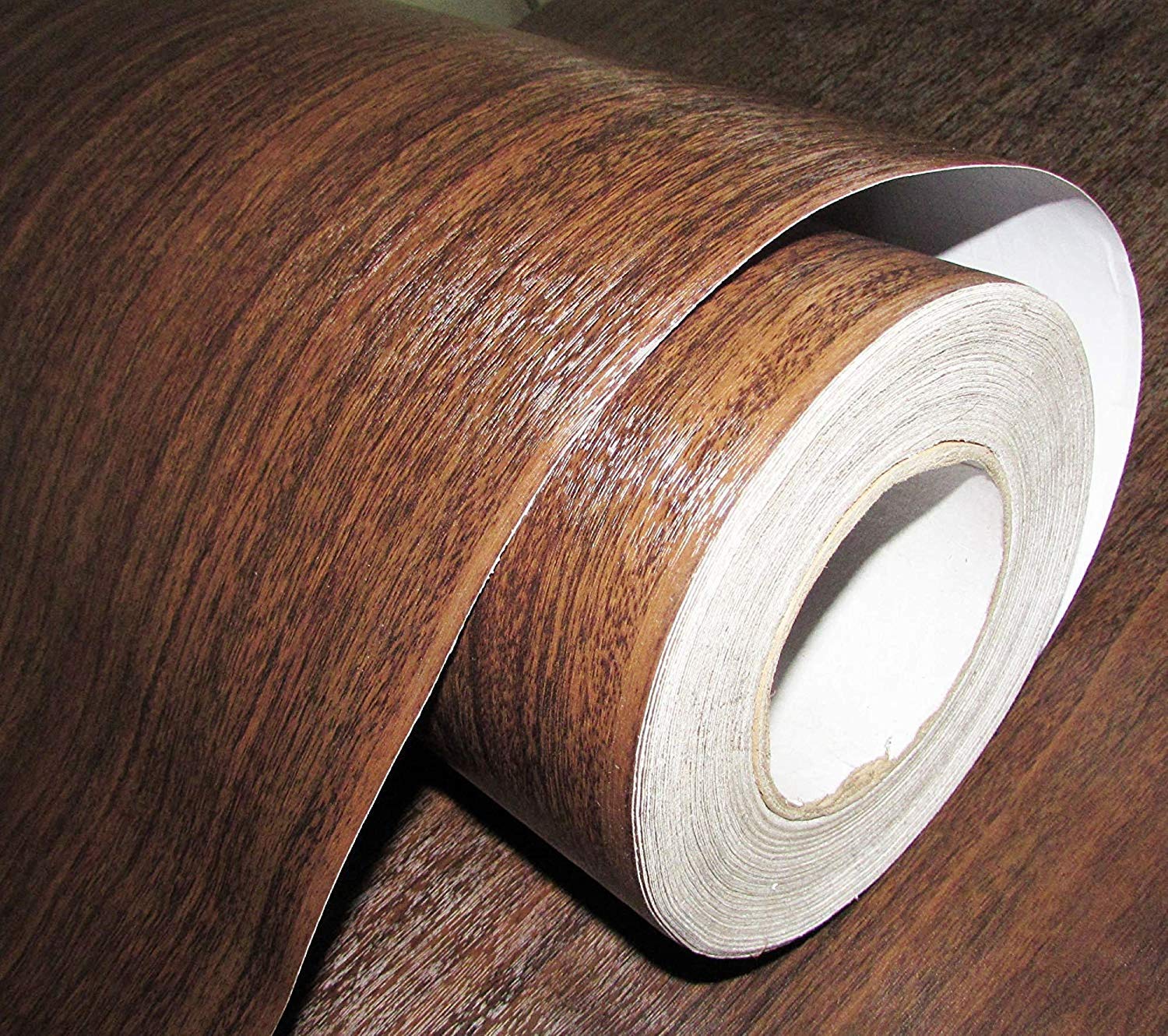 Fusion Graphix Vinyl PVC Wall Door Furniture Sticker, 12 x 100 Inches, Brown