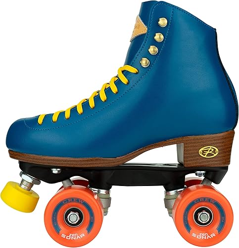 Miniatura 2 de Riedell Crew Roller Skates for Women and Men - Colorful Outdoor Roller Skates with Moisture-Wicking Lining, Padding, and a High-Top Precision Fit