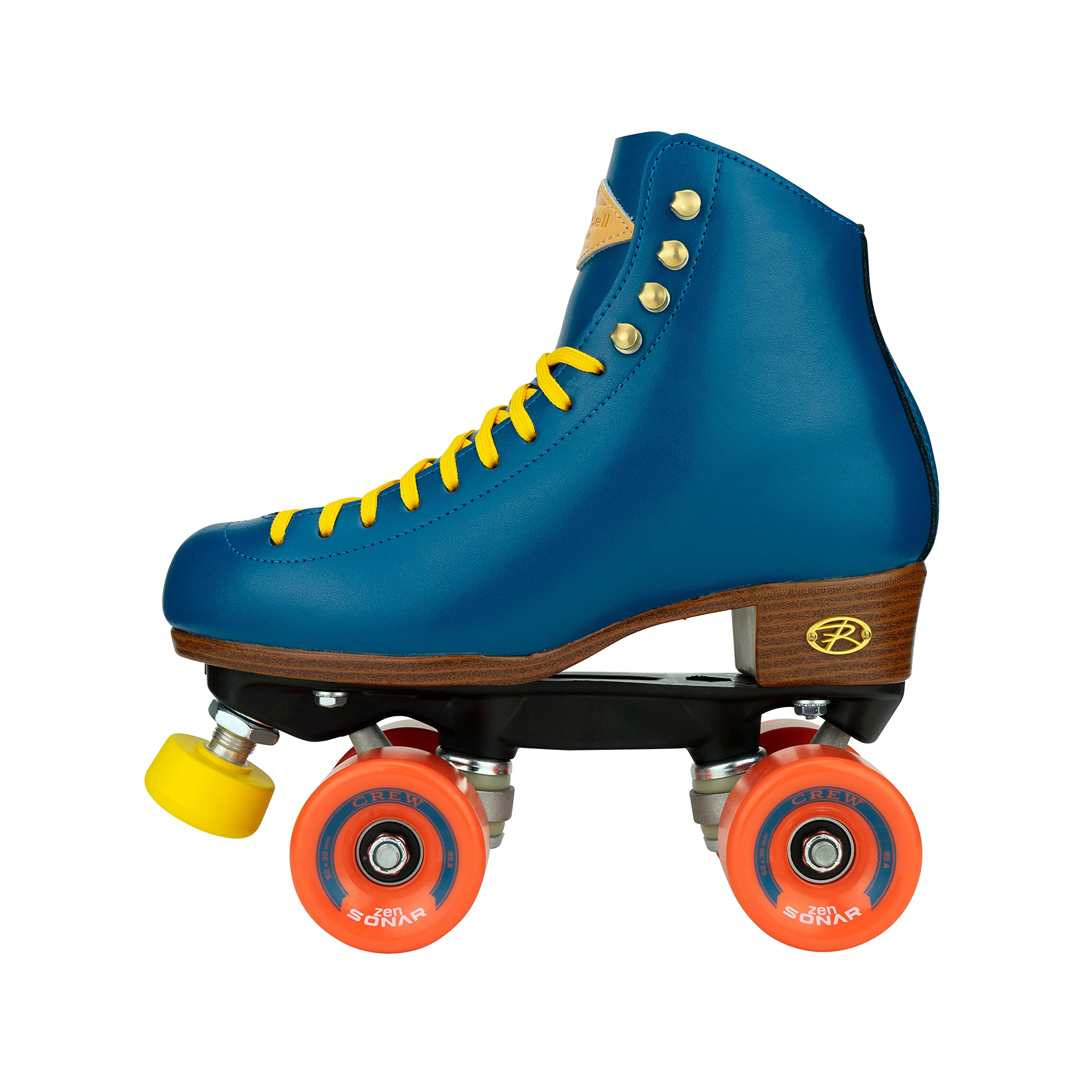 Riedell Crew Roller Skate - Outdoor Quad Roller Skate | Ocean | Size 9