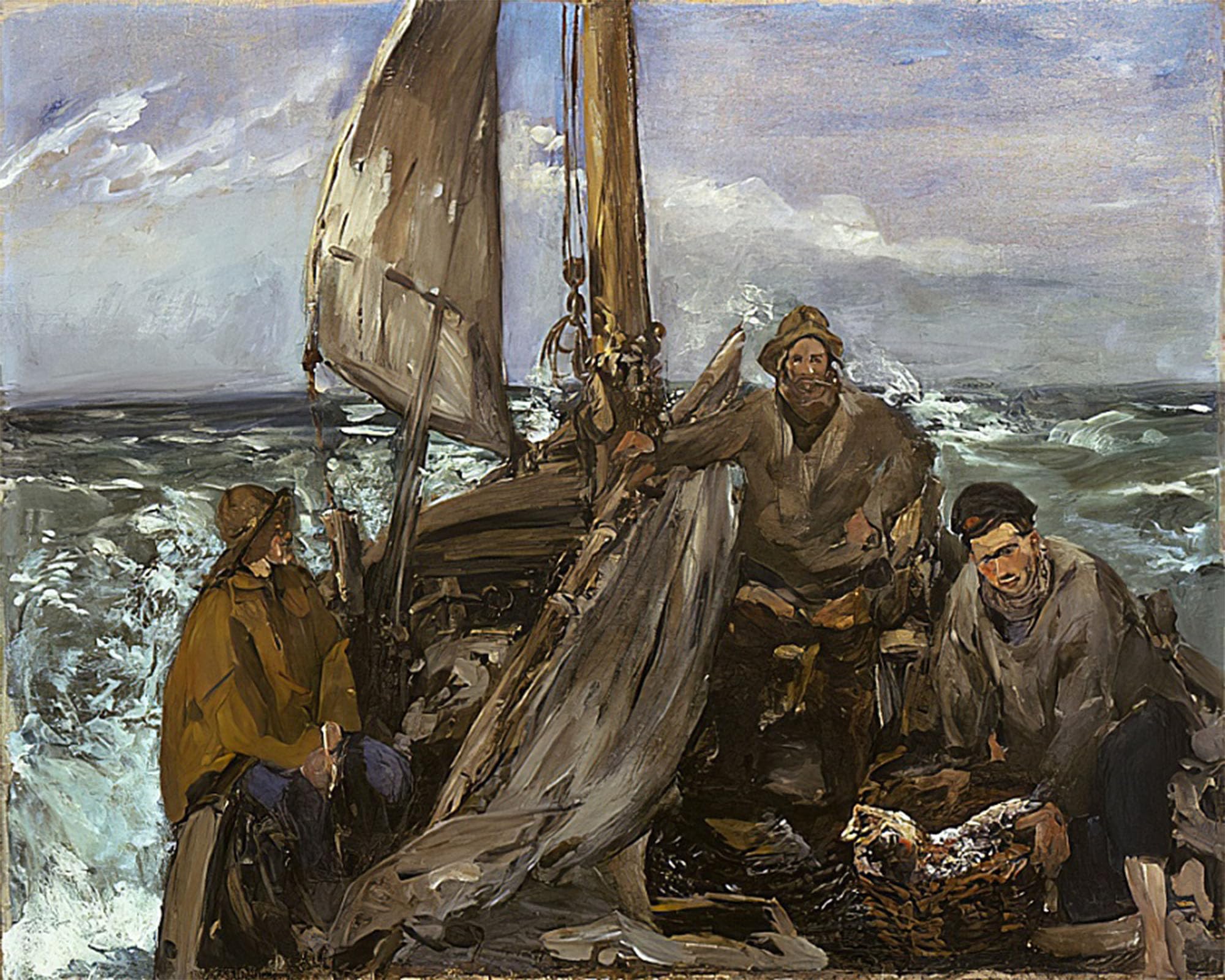 POSTERIIk Vintage Art Print Images Pictures Print the Toilers of the Sea by Edouard Manet Modern Colour Posters for Office Home Decor 60x90cm