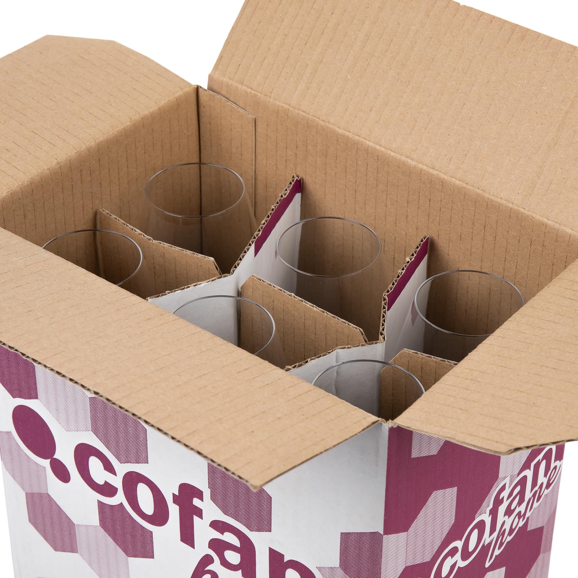 Cofan Pack de 6 copas jerezanas | Copas catavino de cristal con tallo alto | Capacidad: 30 cl | Copas catavinos | Perfectas para vinos y licores