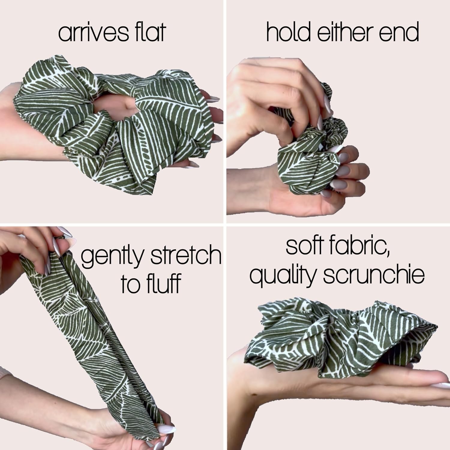 likemary Scrunchies for Women - Match Your Mood & Outfit - Strong, Snag-Free Hair Ties for All Hair Types Made from Sustainable Reclaimed Fabric - 5 Pack Mood Pack A