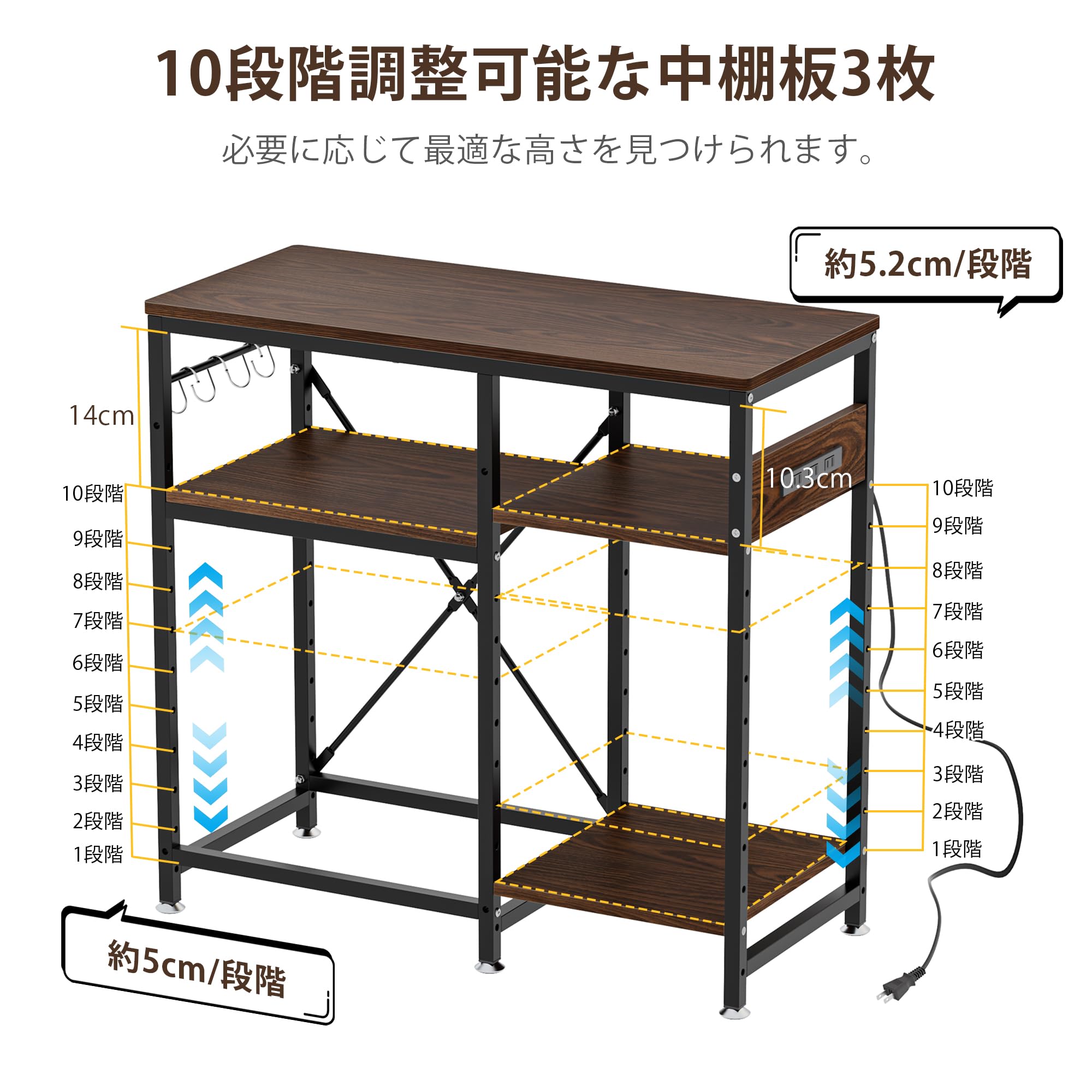 新品　未使用　組み立て済み(穴あけ加工あり)！水槽台 水槽スタンド 耐荷重200kg 3段式 幅60cm スチール 楽天市場】3段 水槽台 60cmの通販