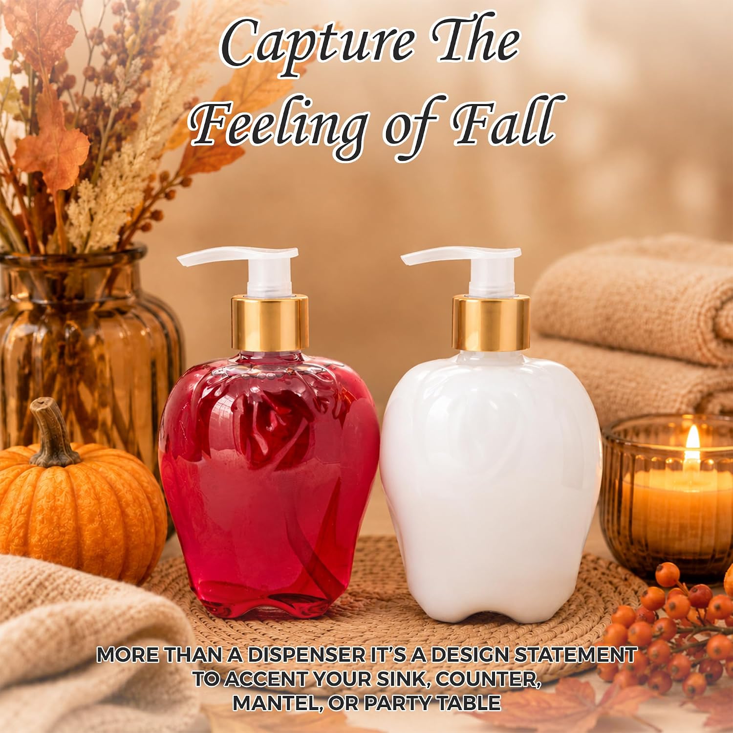 Simple Pleasures Apple Harvest Hand Soap & Lotion Pump Set, Apple Scent