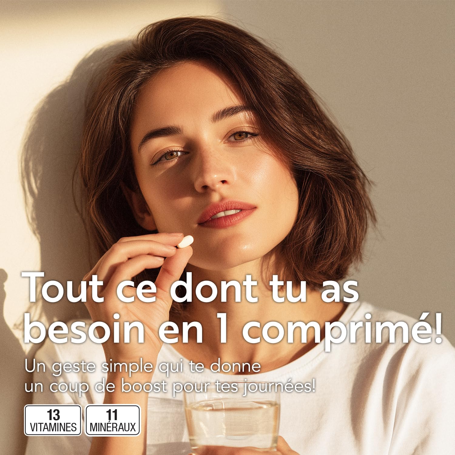 Multivitamines Et Minéraux 1 Par Jour PiùLife (lot de 2), Immunité Adulte Homme Femme Enfants, Vitalité Energie Defense, Hiver, Vitamine D B C Calcium Zinc Fer Magnesium | Immunité Adulte Homme Femme Enfants, Vitalité Energie Defense, Hiver, Vitamine D B