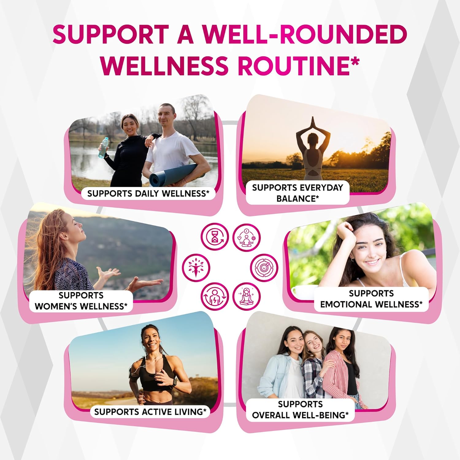 Myo-Inositol, D-Chiro Inositol, Berberine, Ashwagandha & Maca – Support Women’s Health & Mood Balance – 150 Capsules - Image 3