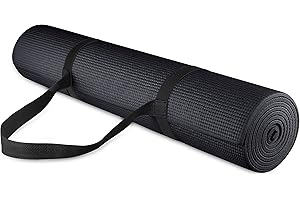 All Purpose 1/4-Inch High-Density Yoga Mat for Exercise