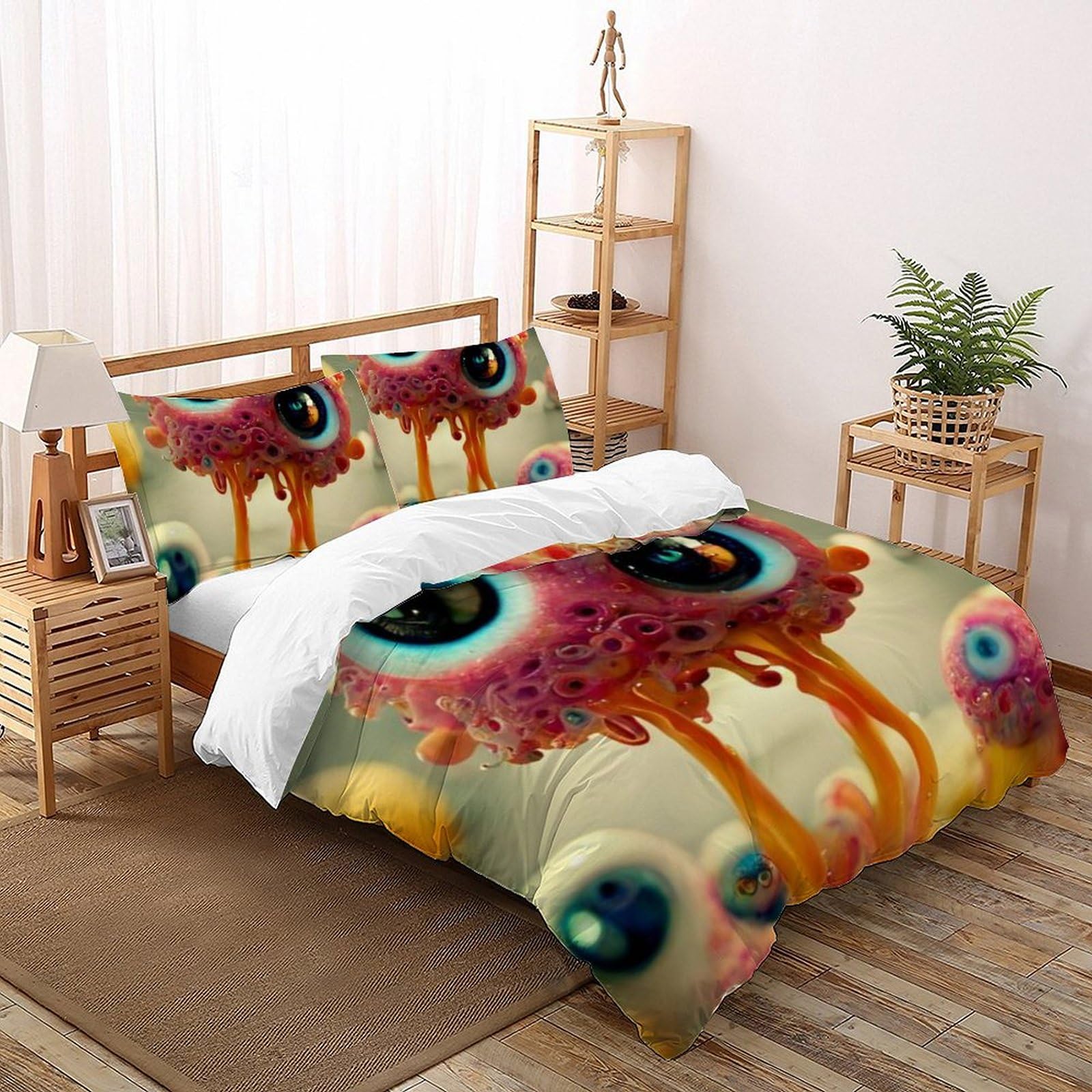 Housse de couette manga japonais 200x200cm pour décorer une chambre de geek ado